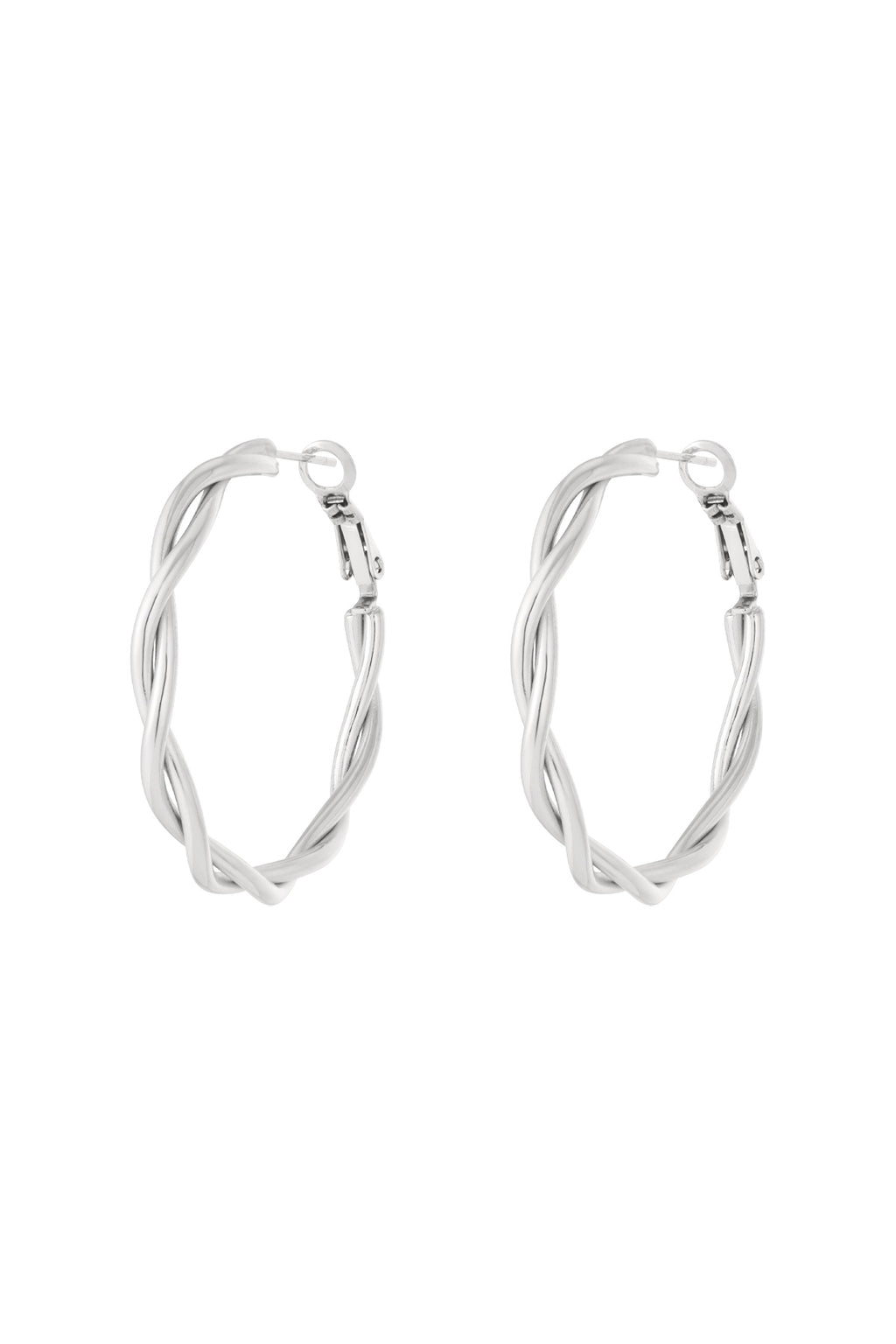 Boucles d'oreilles créoles torsadées - Bijoumani