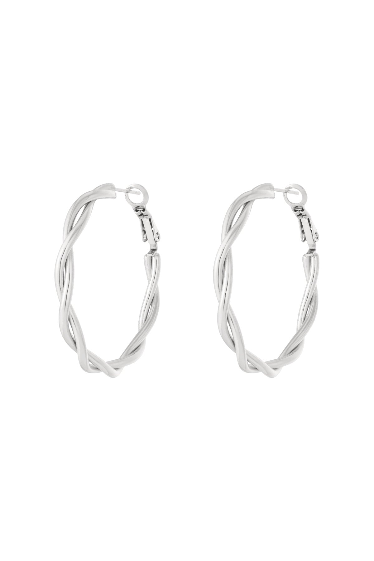 Boucles d'oreilles créoles torsadées - Bijoumani