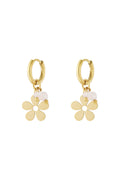 Boucles d'oreilles pendantes en acier inoxydable, motif floral, style décontracté et quotidien