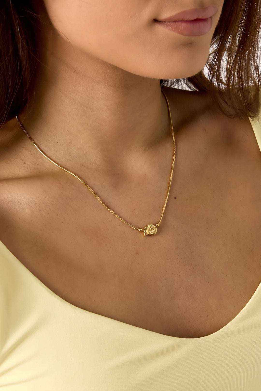 Collier Petit Coquillage Spirale - Acier Inoxydable Bainéaire & Nature Estival Femme