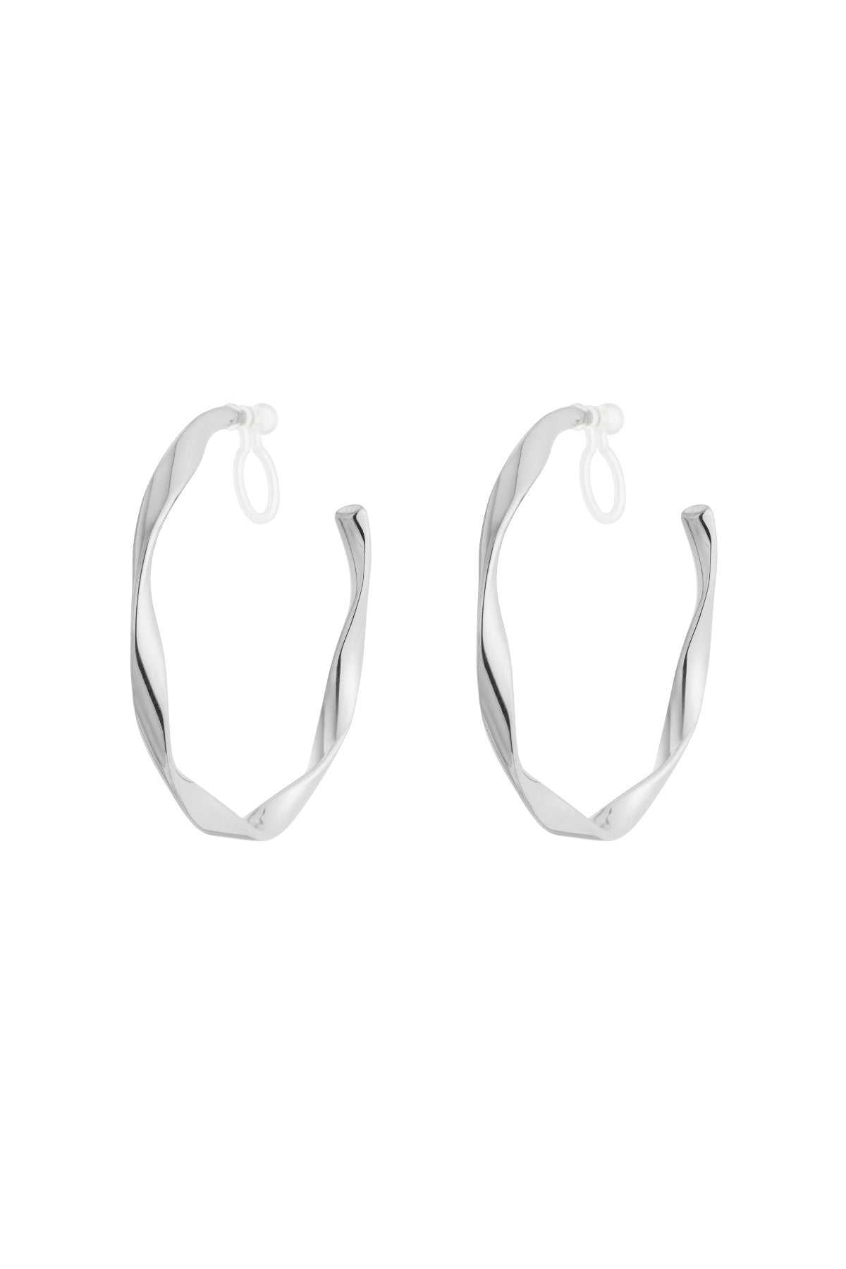 Boucles d'oreilles à clip Twist Hoops