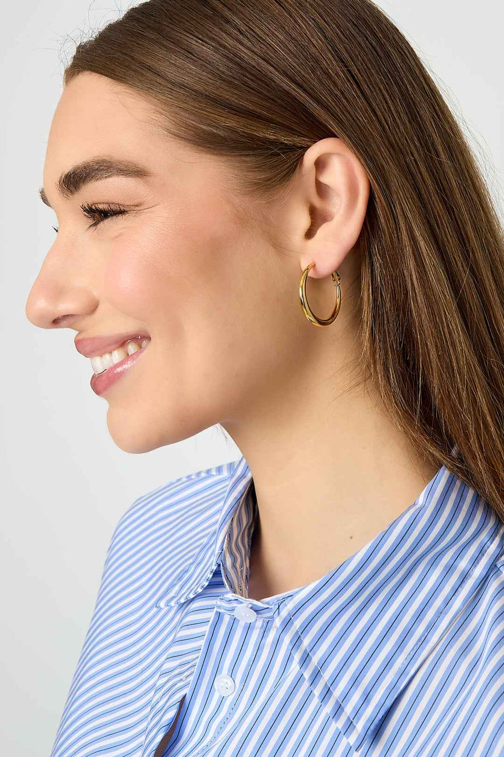 Créoles Intemporelles Acier Inoxydable - Élégance Simple & Port Quotidien Femme