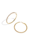 Boucles d'oreilles créoles en cuivre géométriques élégantes de Noël, série luxueuse, bijoux pour femmes