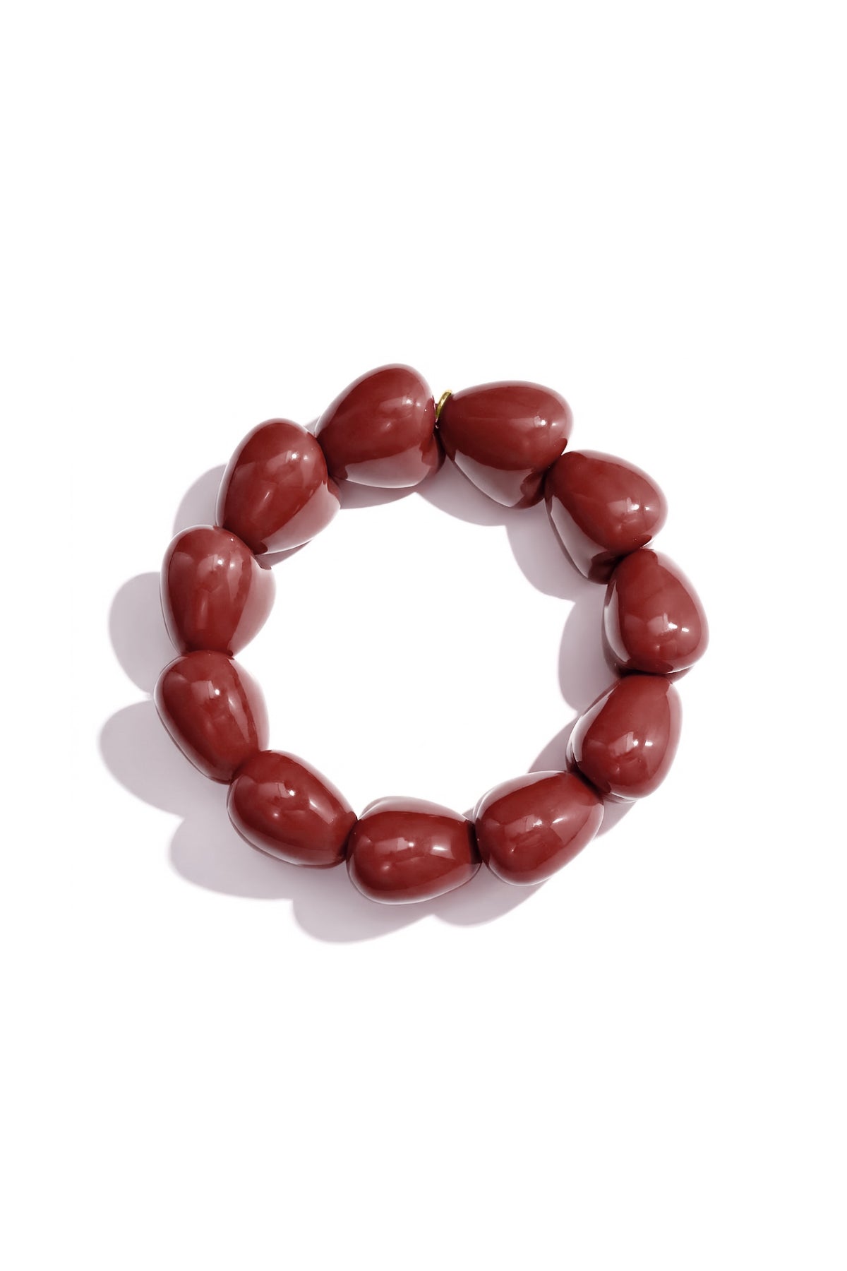 Bracelet en forme de grand cœur à 11 perles