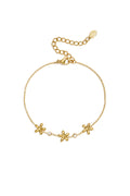 Bracelets à breloques en acier inoxydable, motif floral, collection Daily Simple, bijoux pour femmes