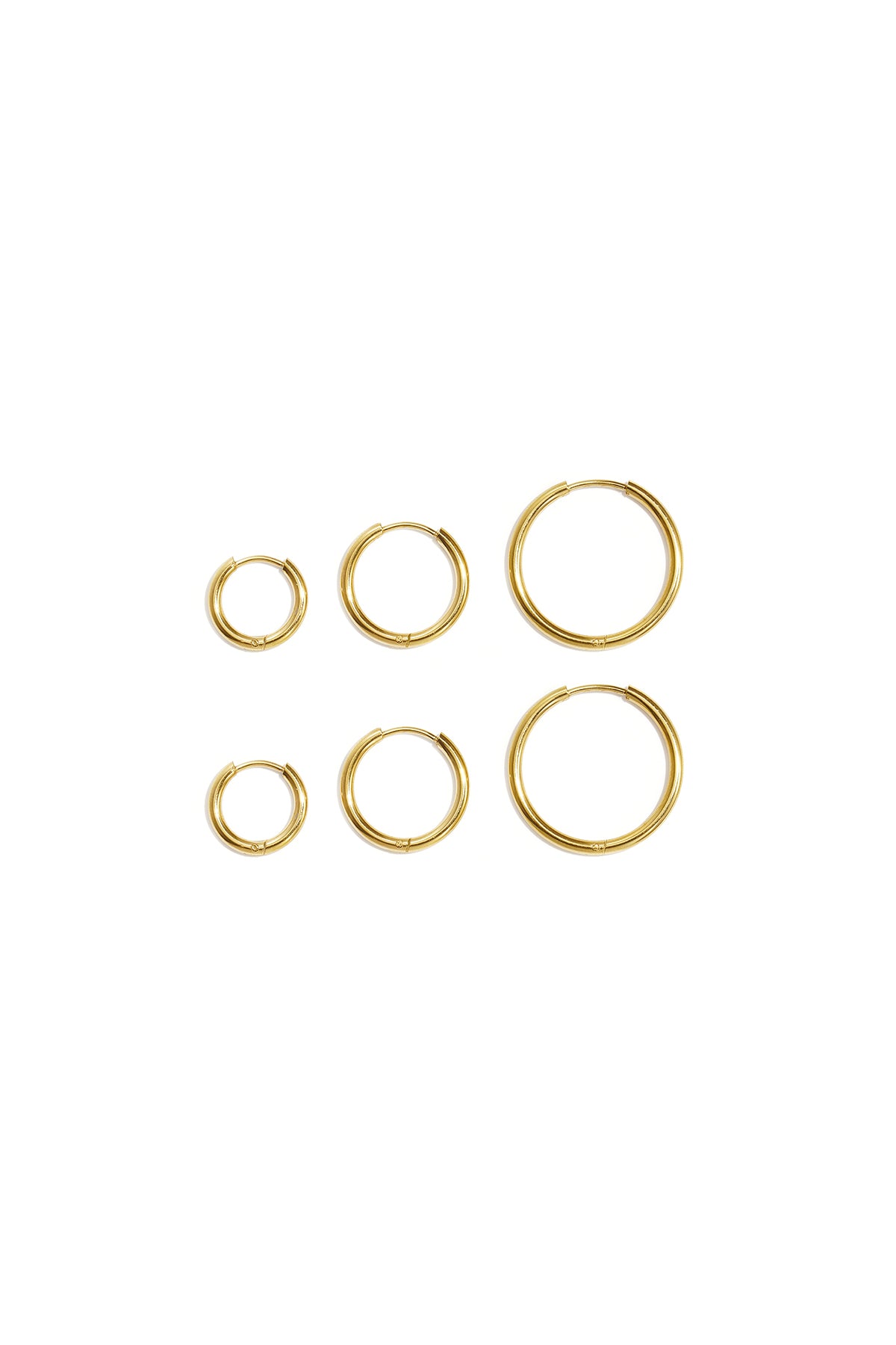 Boucles d'oreilles en acier inoxydable, forme géométrique