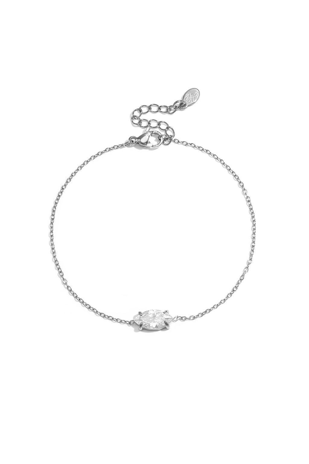 Bracelets à breloques en acier inoxydable, forme elliptique, collection Simple Daily Simple