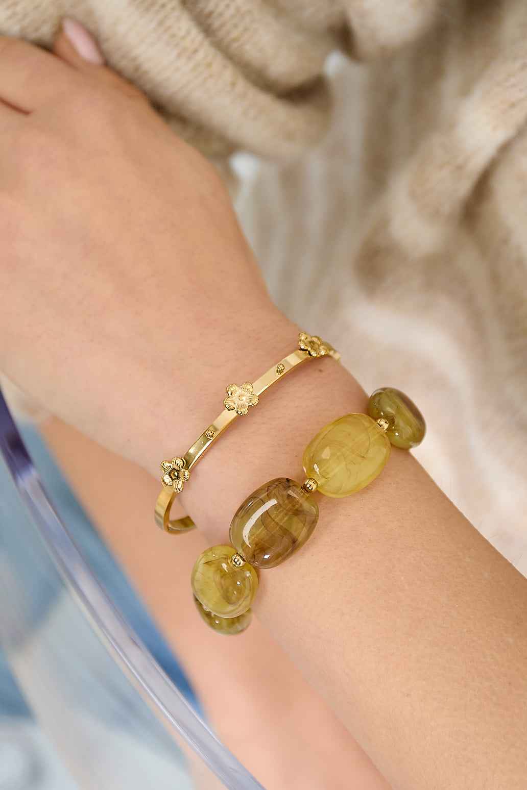 Bracelet Motifs Floraux