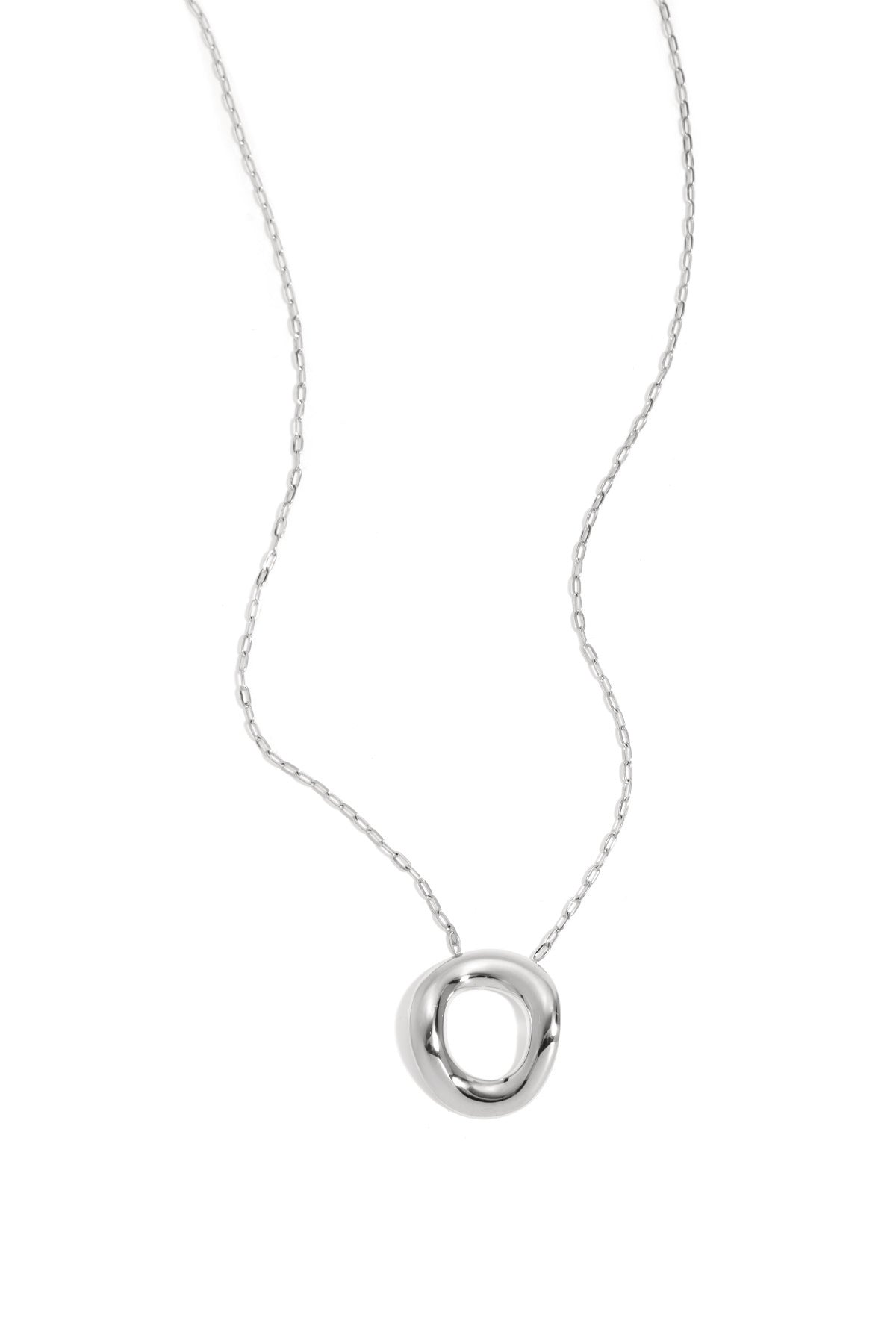 Colliers pendentifs en acier inoxydable cercle Casual Daily Simple