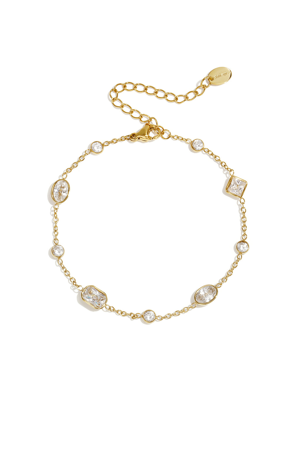 Bracelets à breloques en acier inoxydable, forme géométrique, collection Simple Daily Simple, bijoux pour femmes