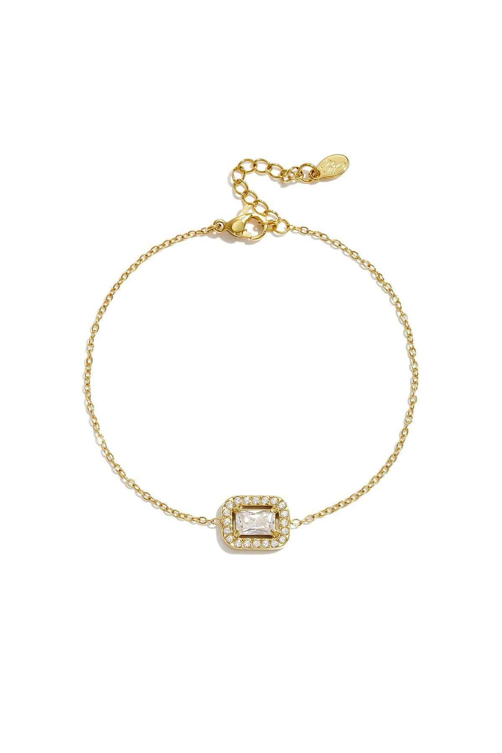 Bracelet Breloque Rectangulaire