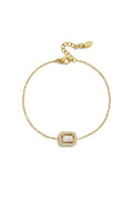 Bracelet Breloque Rectangulaire