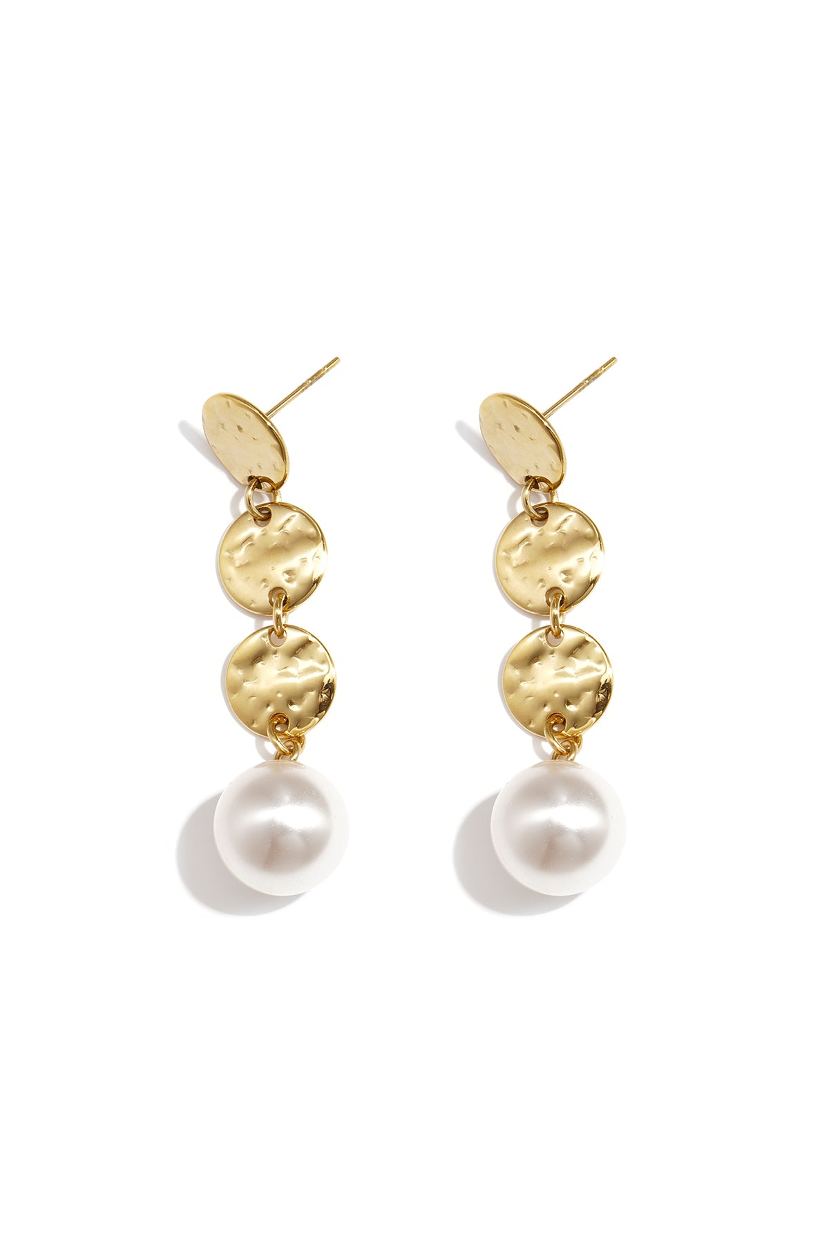 Boucles d'oreilles pendantes en acier inoxydable