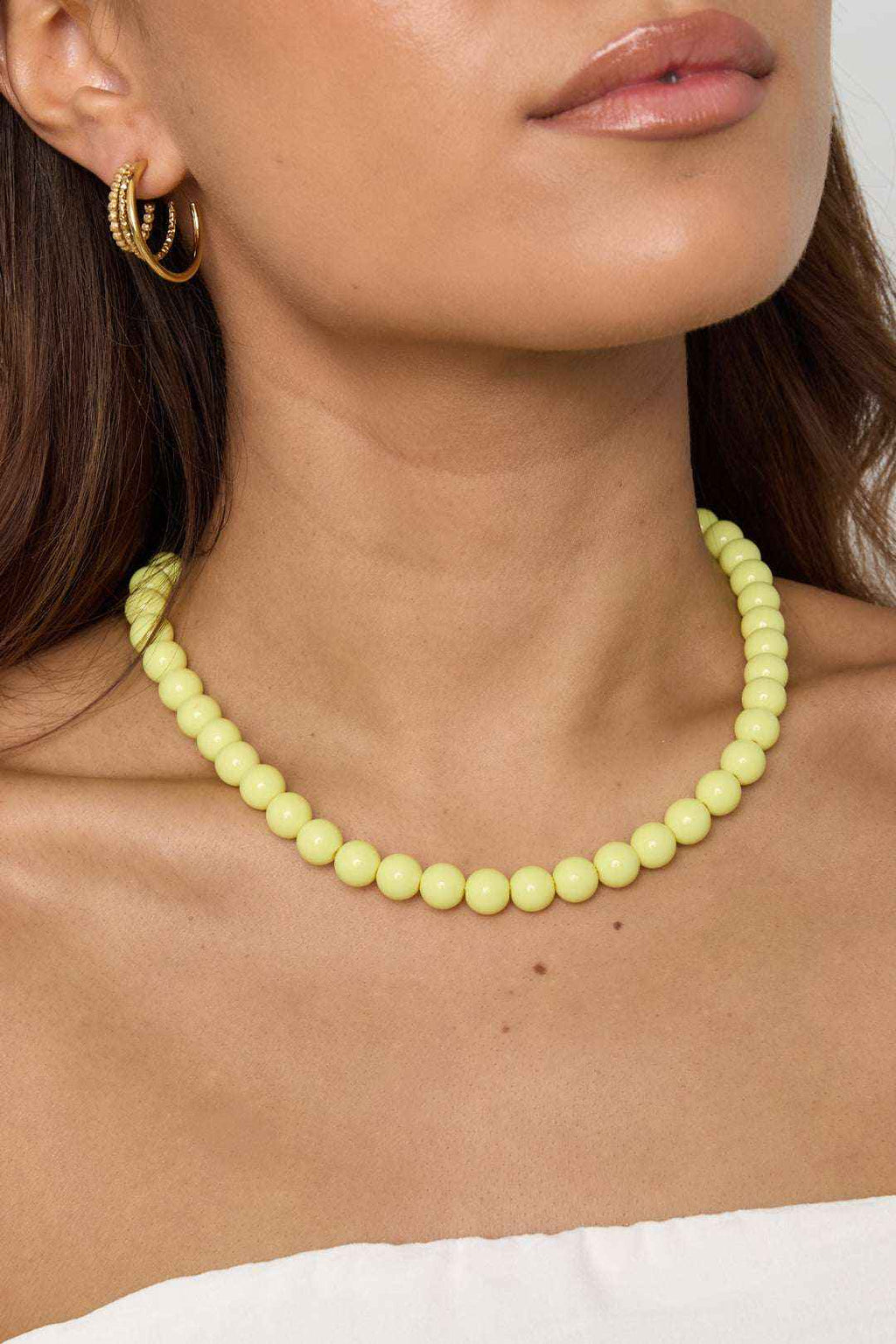 Collier à Perles Multicolore - Bijou Fantaisie Féminin Femme
