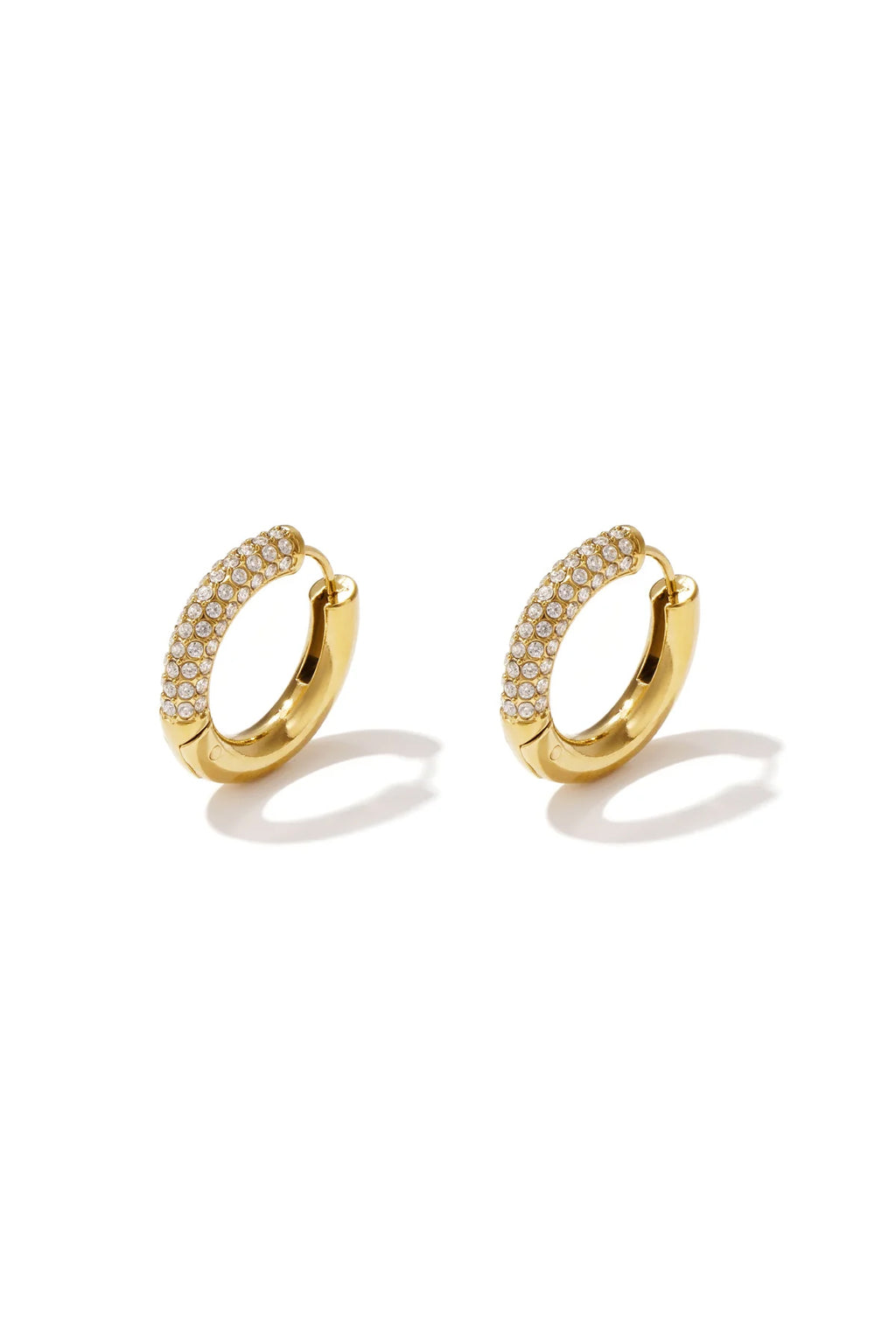 Boucles d'oreilles créoles en acier inoxydable,
