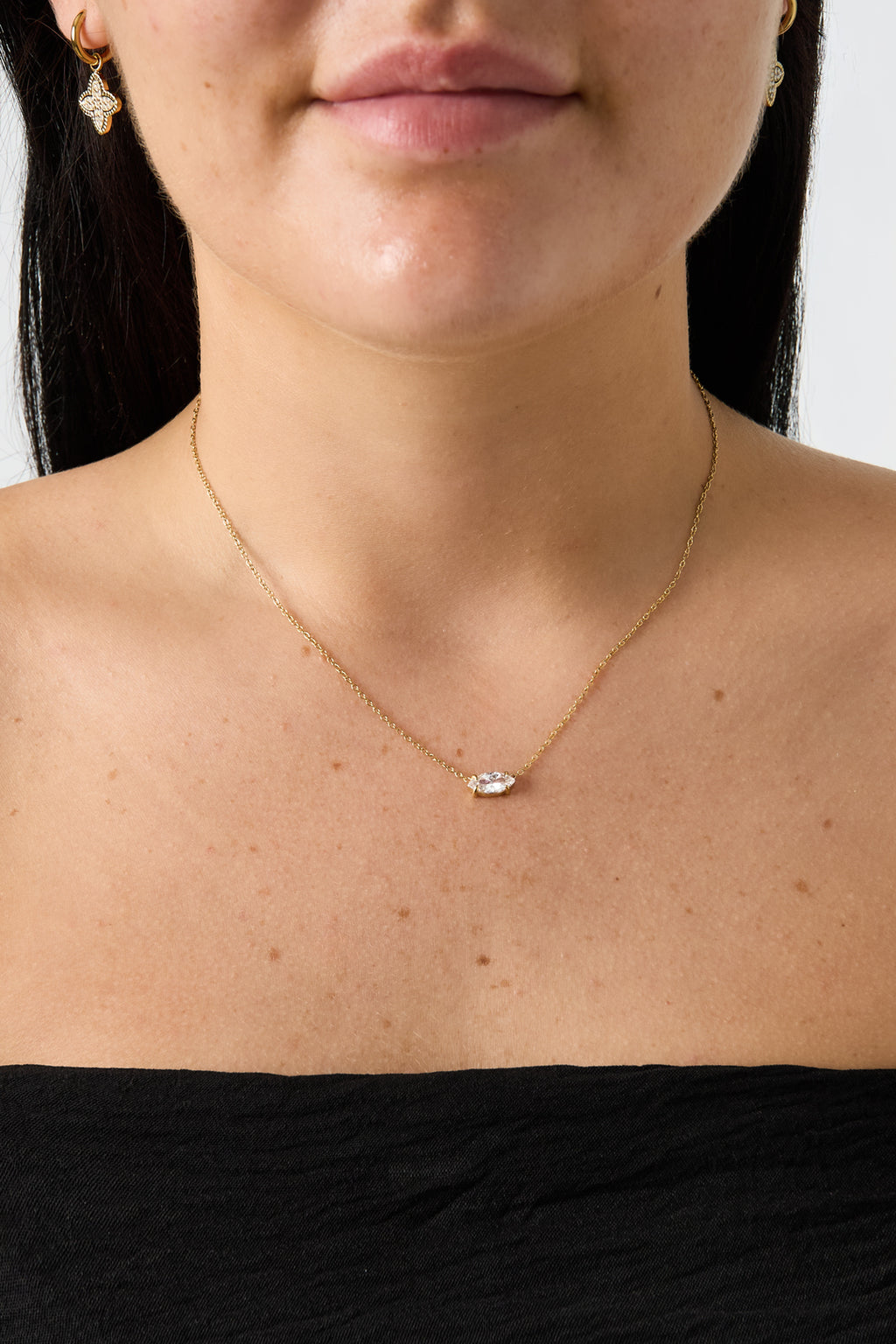 Colliers pendentifs en acier inoxydable, forme elliptique