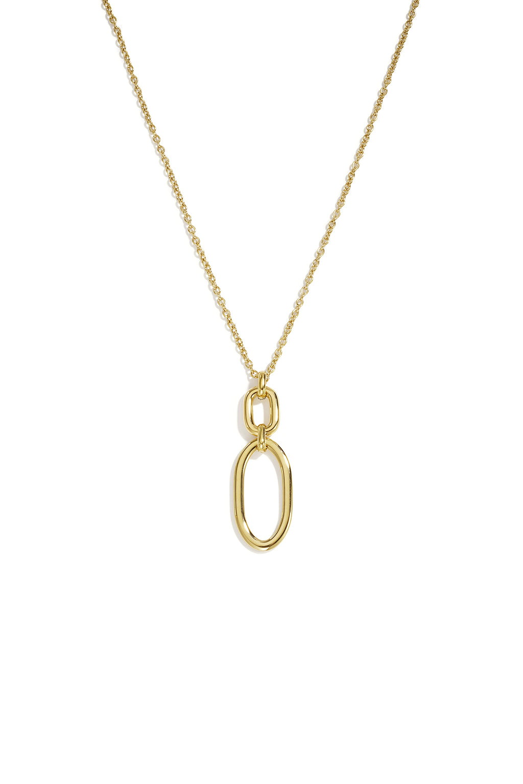 Collier Pendentif Ellipsesophistication Épurée & - Doré - Bijoumani