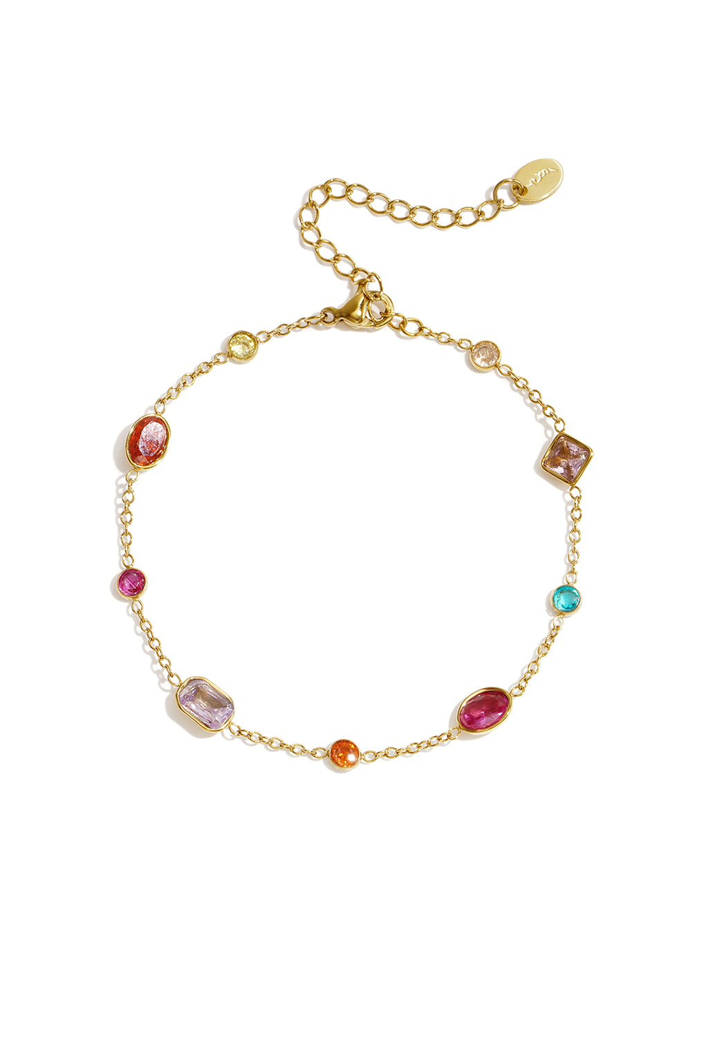 Bracelets à breloques en acier inoxydable, forme géométrique, collection Simple Daily Simple, bijoux pour femmes