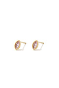 Boucles d'oreilles puces en acier inoxydable, forme elliptique, collection Simple Daily Simple, bijoux pour femmes