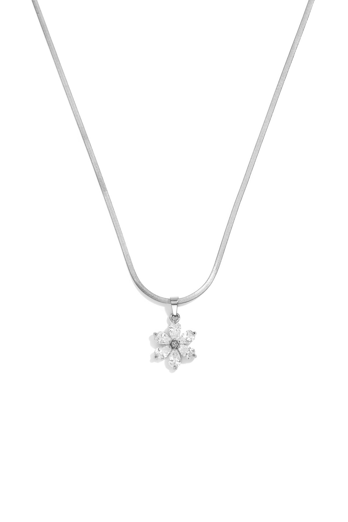 Colliers pendentifs en acier inoxydable, collection Fleur Simple Daily Simple, bijoux pour femmes