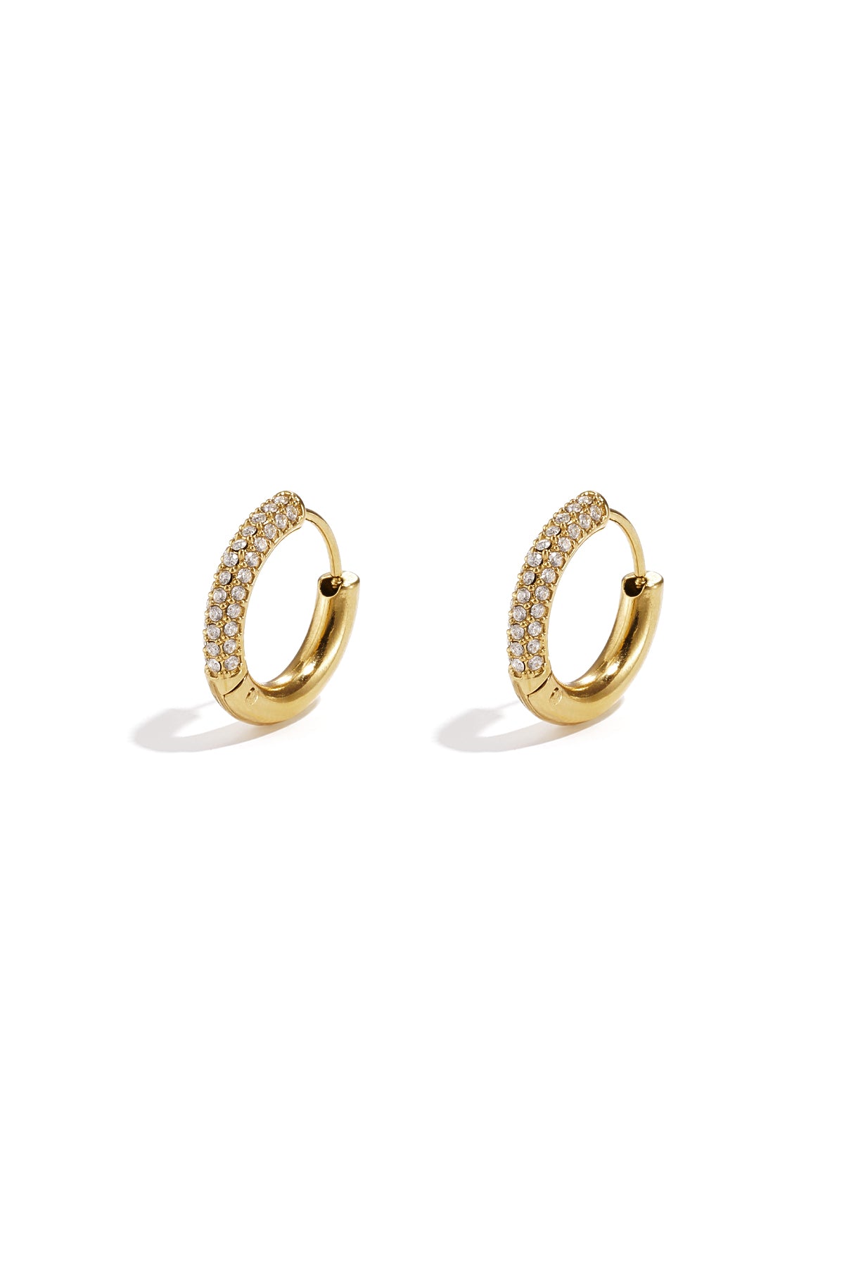 Boucles d'oreilles créoles en acier inoxydable,