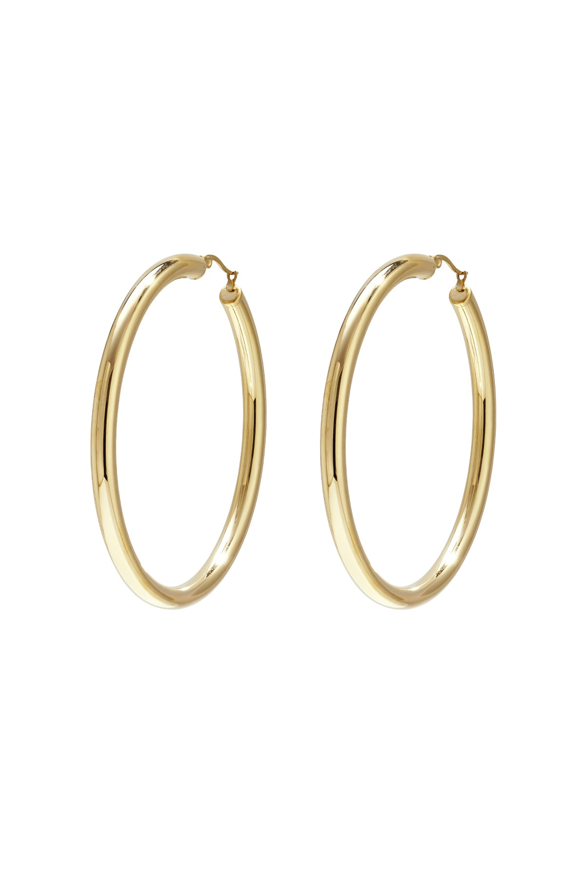 Boucles d'oreilles créoles en acier inoxydable
