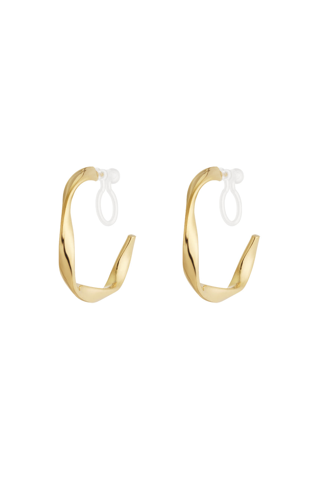 Boucles d'oreilles à clip courbes