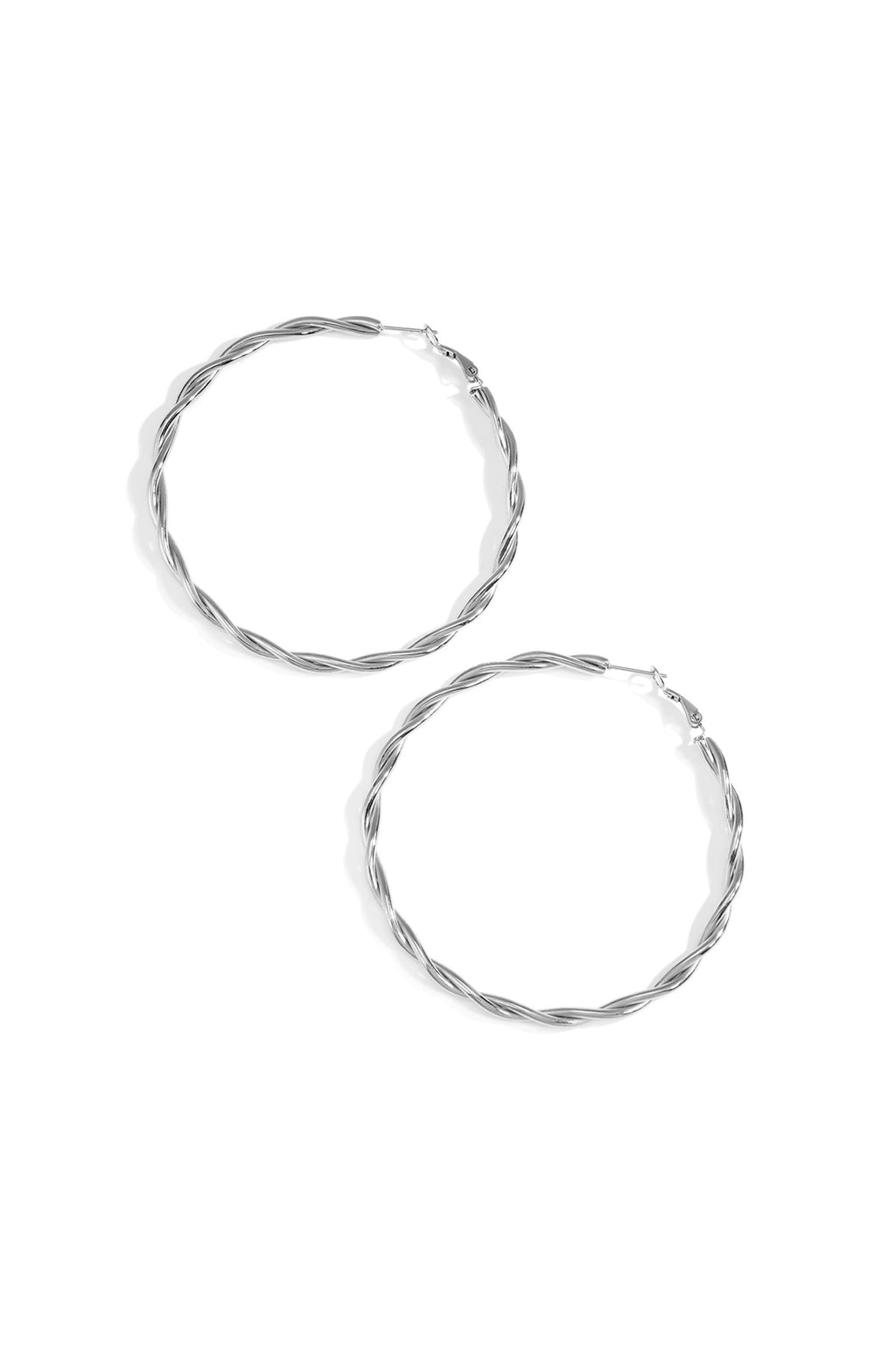 Boucles d'oreilles créoles torsadées - Bijoumani
