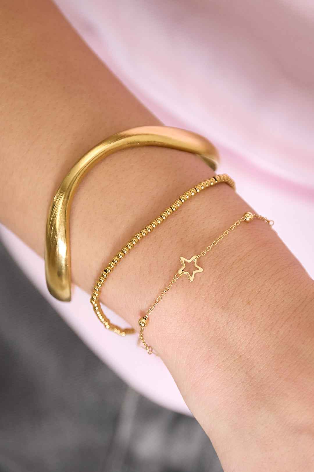 Bracelet Forme Organique Acier Inoxydable – La Nature À Votre Poignet, Chaque Jour