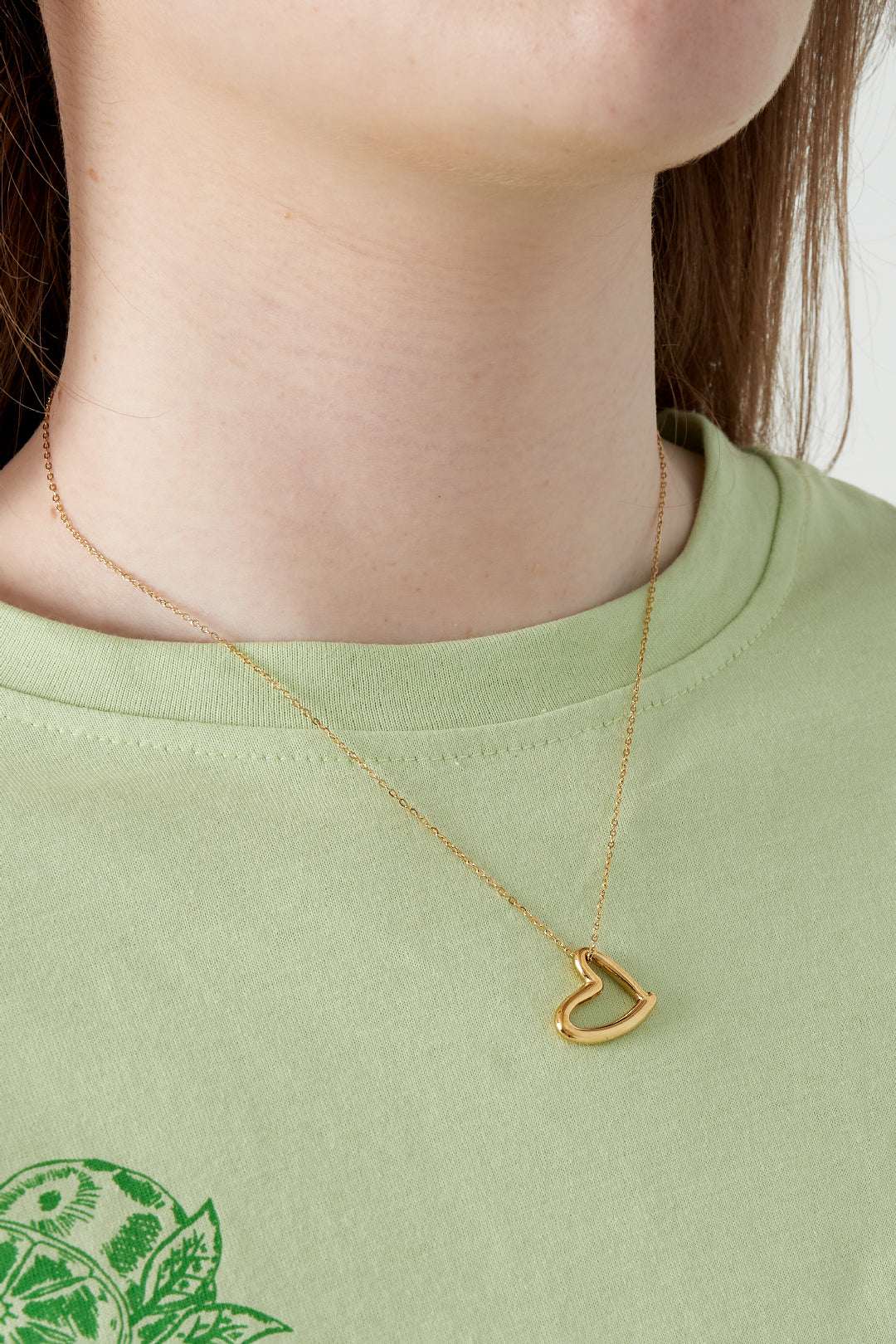 Collier mini coeur Acier Inoxydable