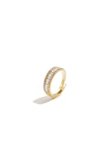 Bague ajustable ornée de strass