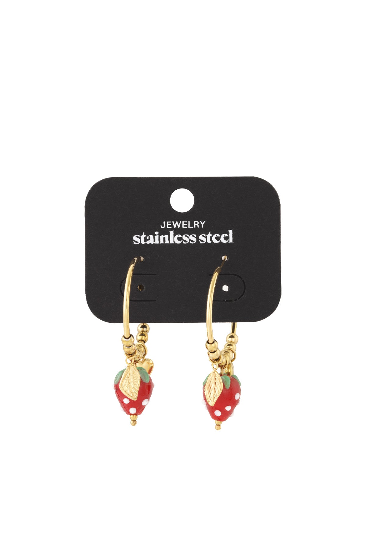 Boucles d'oreilles Douceur Fraise