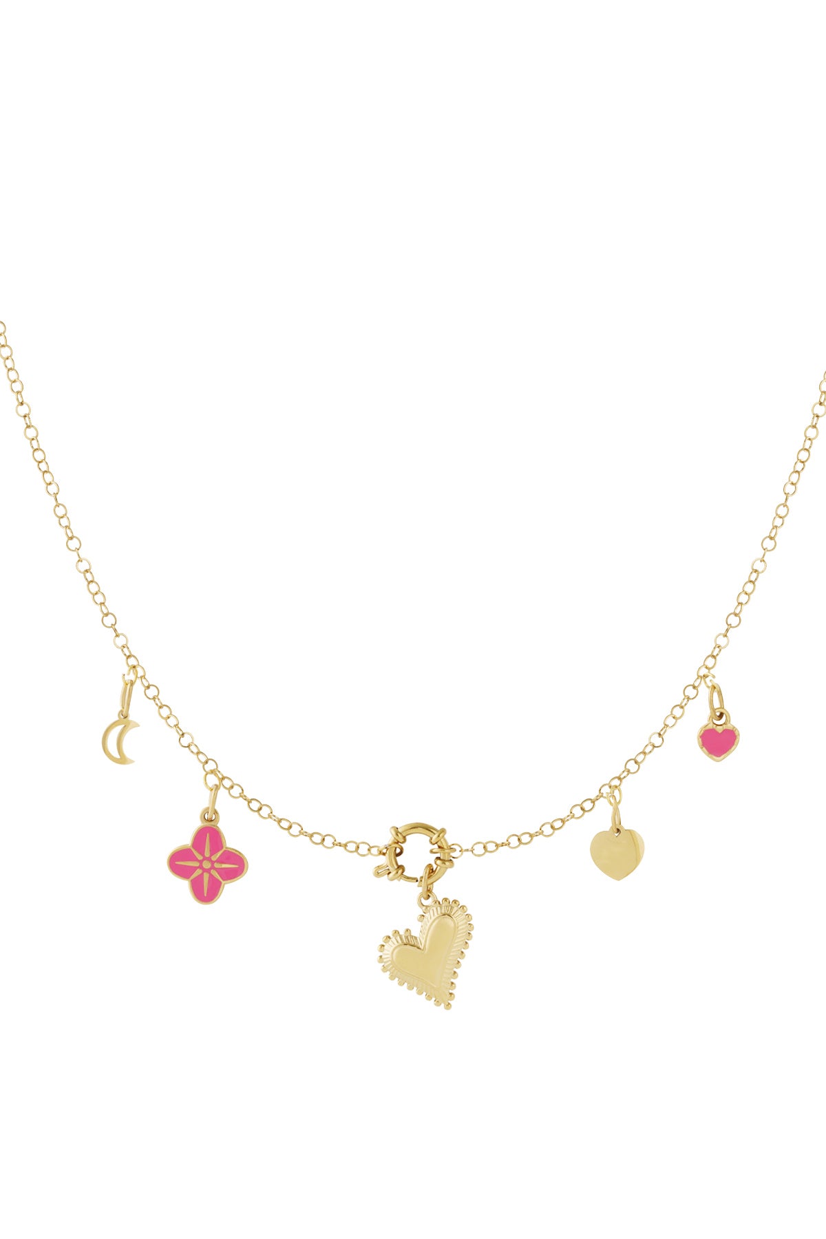 Collier DIY en forme de gros cœur