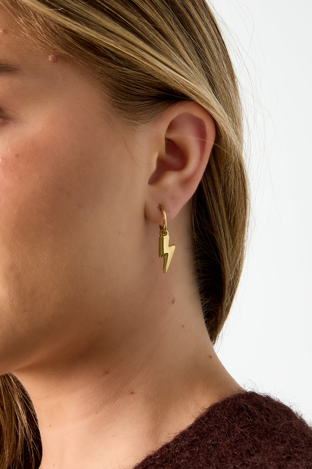 Boucles d'oreilles pendantes en acier inoxydable, forme irrégulière, collection Simple Daily Simple