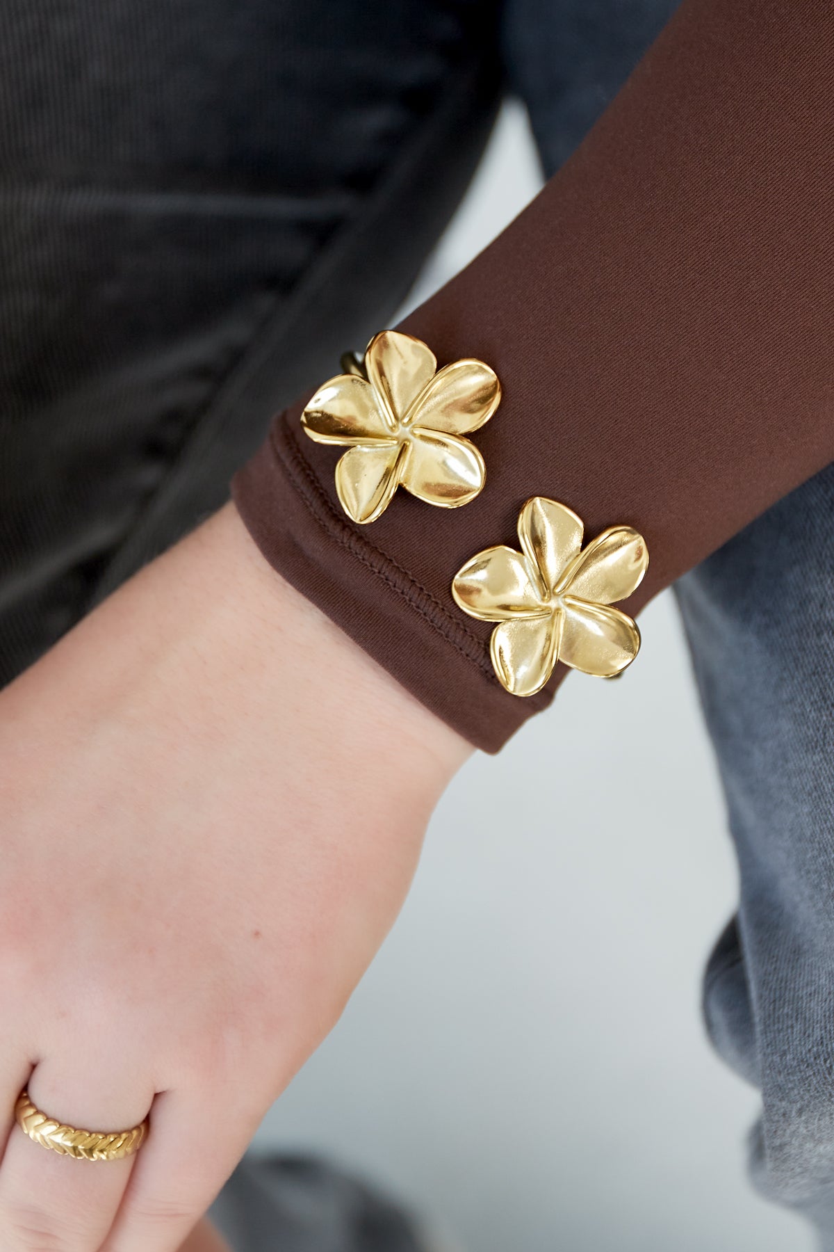 bracelet duo de fleurs