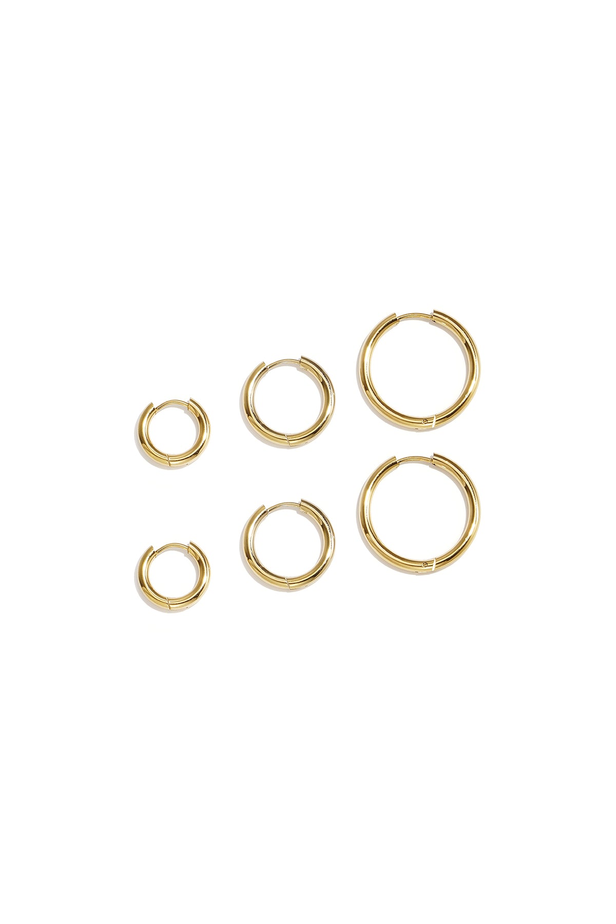 Boucles d'oreilles en acier inoxydable, forme géométrique