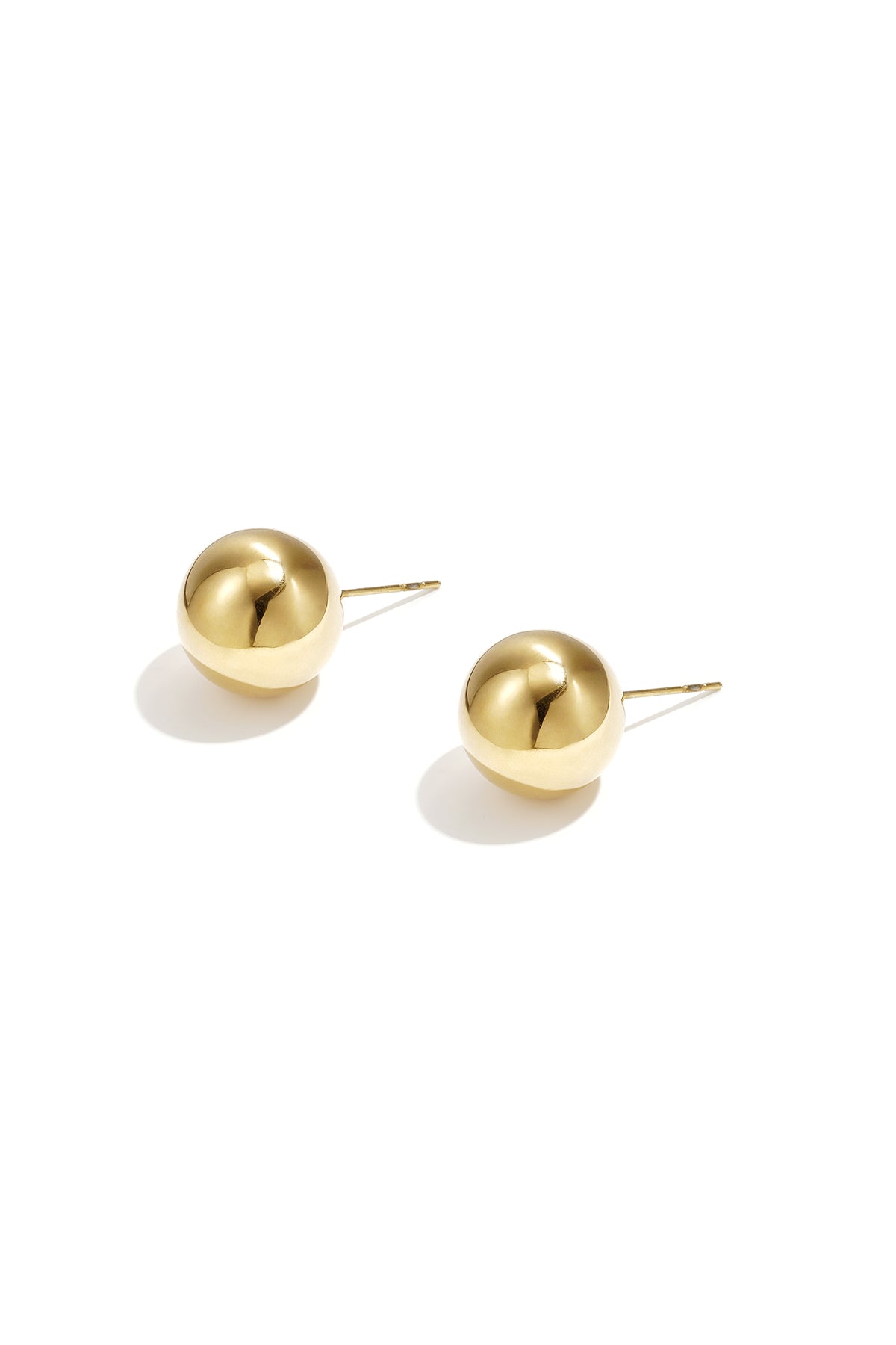 Boucles d'oreilles sphériques acier inoxydable