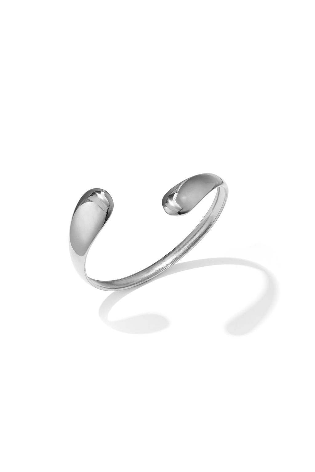 Bracelet manchette en acier inoxydable, forme irrégulière, collection Simple Daily Simple, bijoux pour femmes