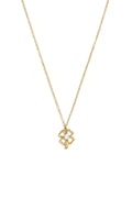 Colliers pendentifs en acier inoxydable plaqué or 14 carats, collection Clover Casual Simple