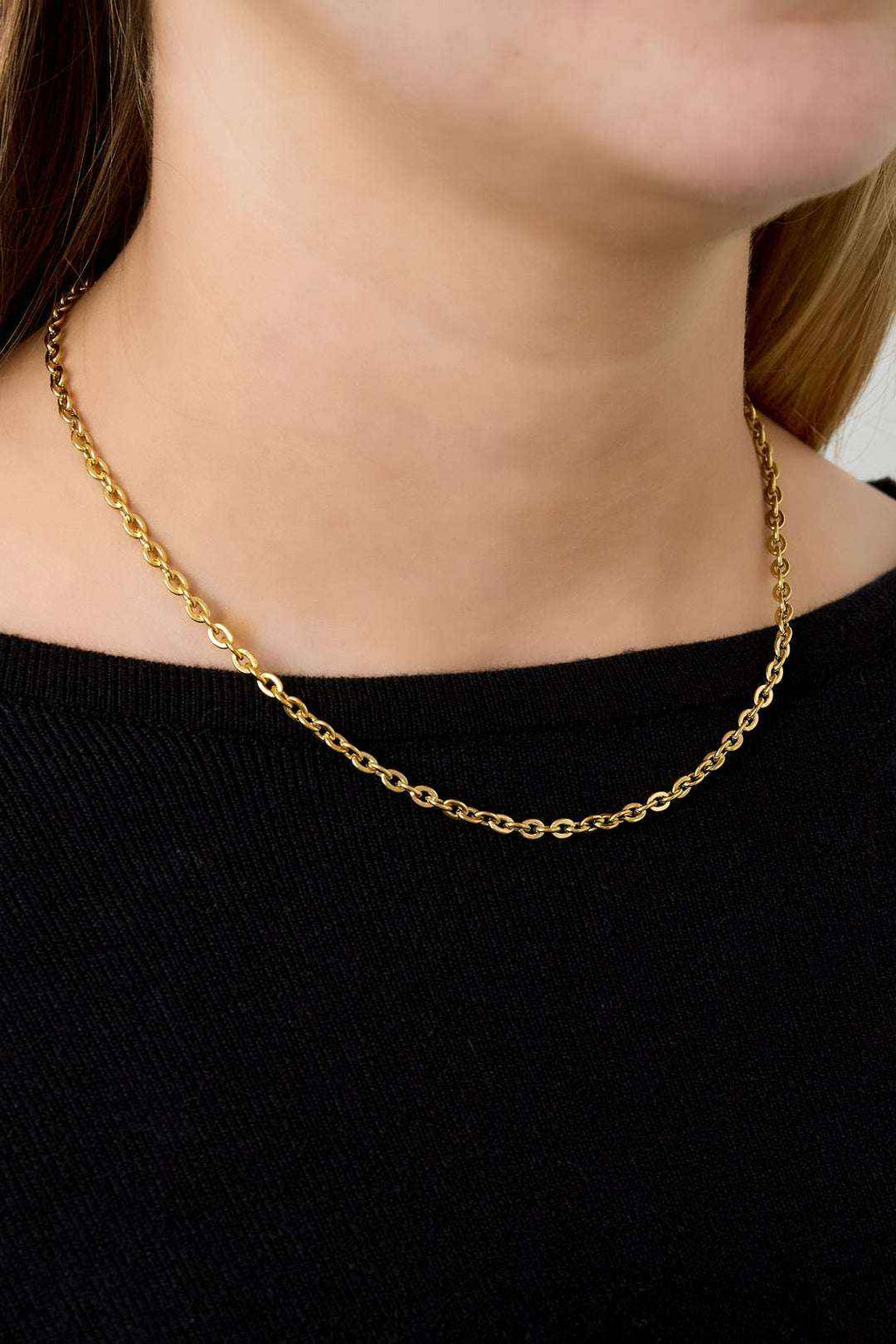 Collier Chaîne DIY - Acier Inoxydable Base Personnalisable Bijou Unique Femme