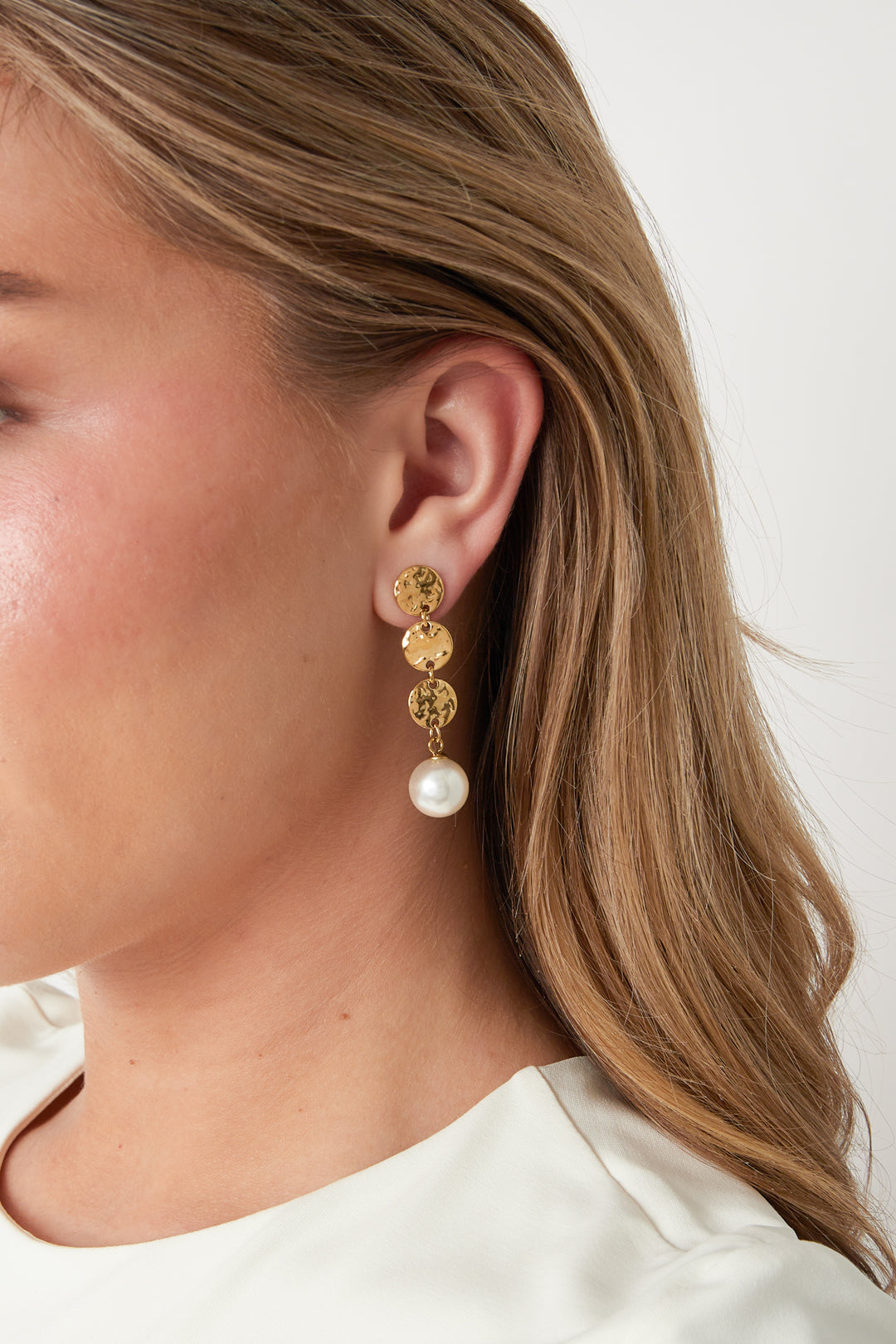 Boucles d'oreilles pendantes en acier inoxydable