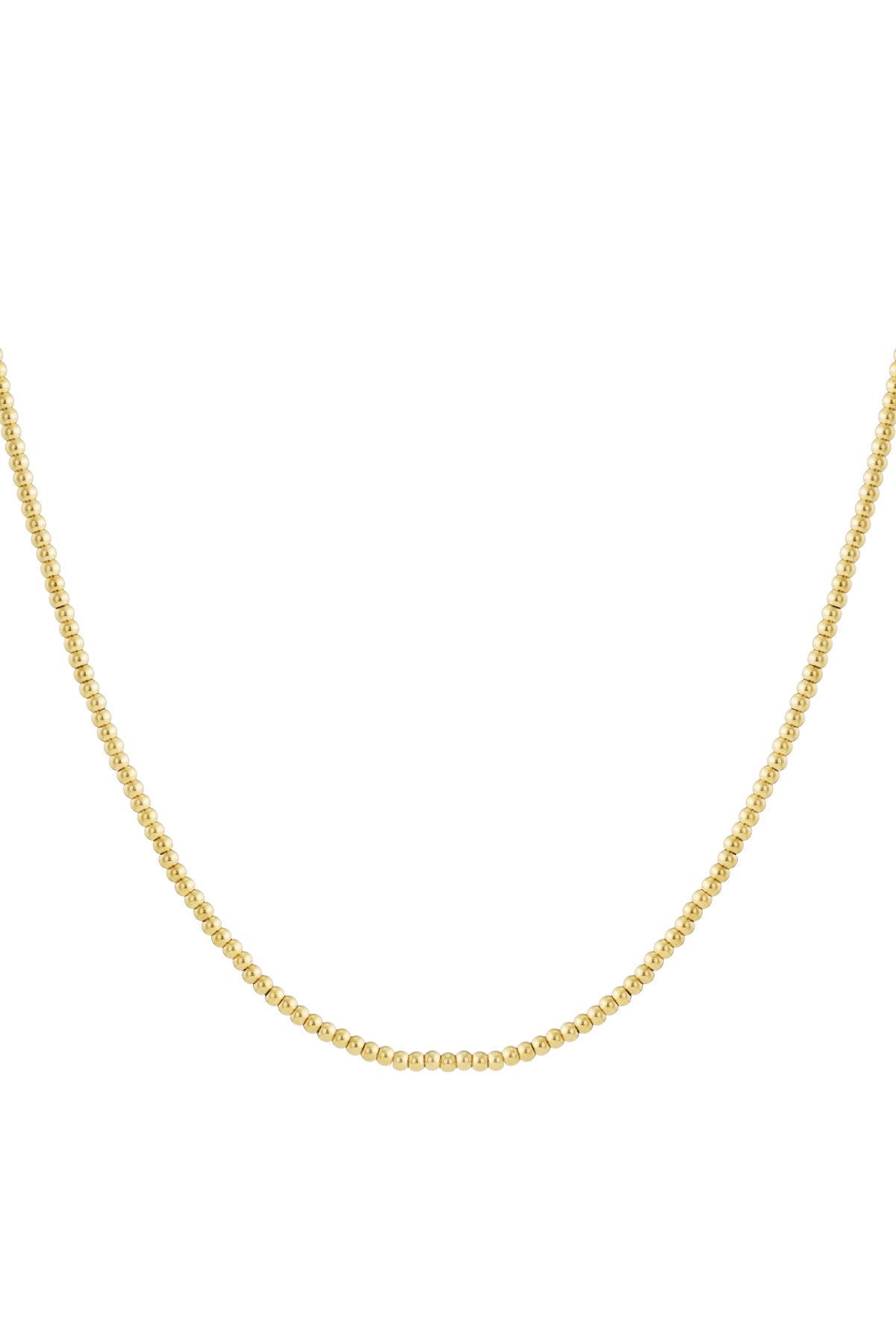 Collier de perles solides - 4 mm