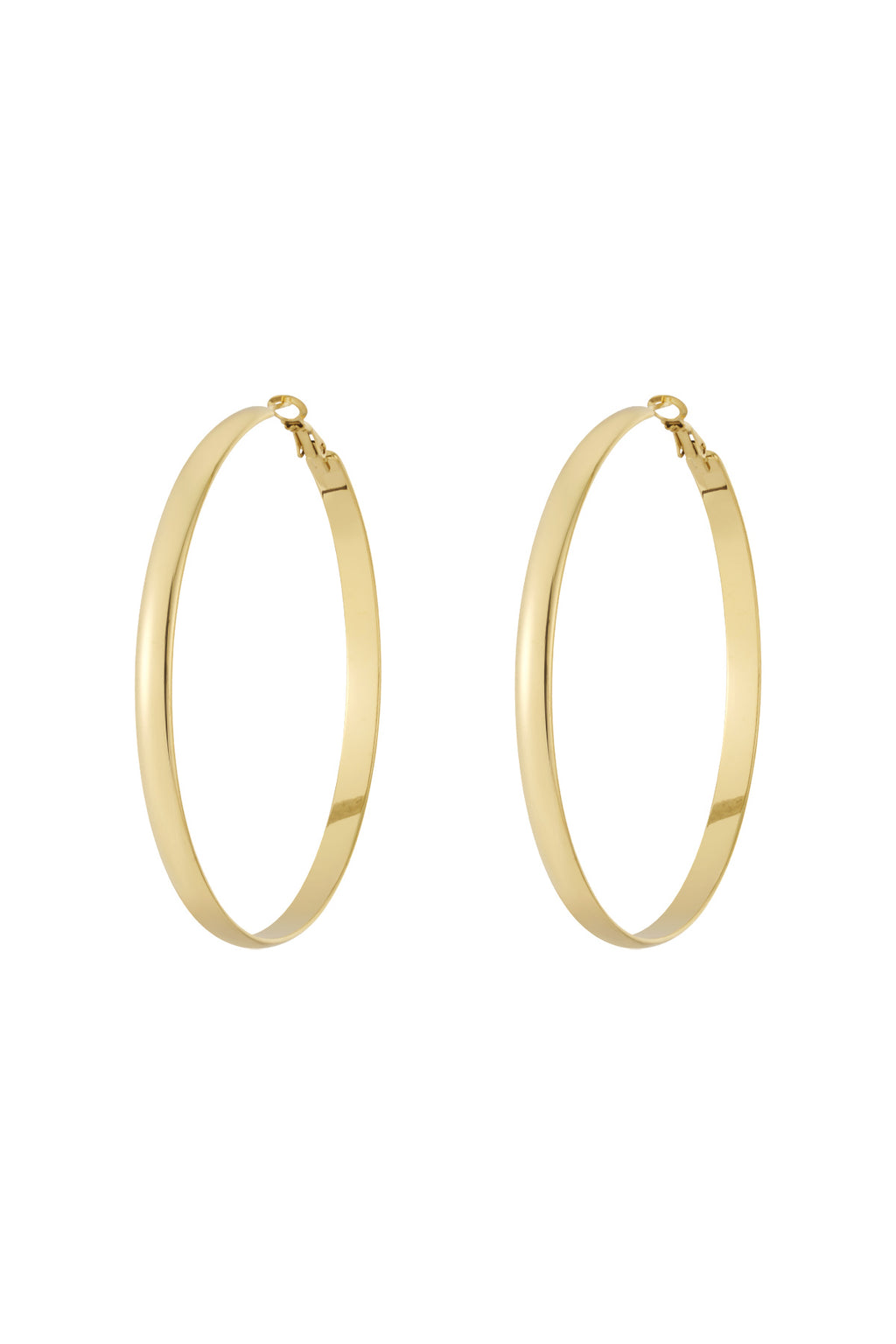 Boucles d'oreilles créoles basiques épaisses
