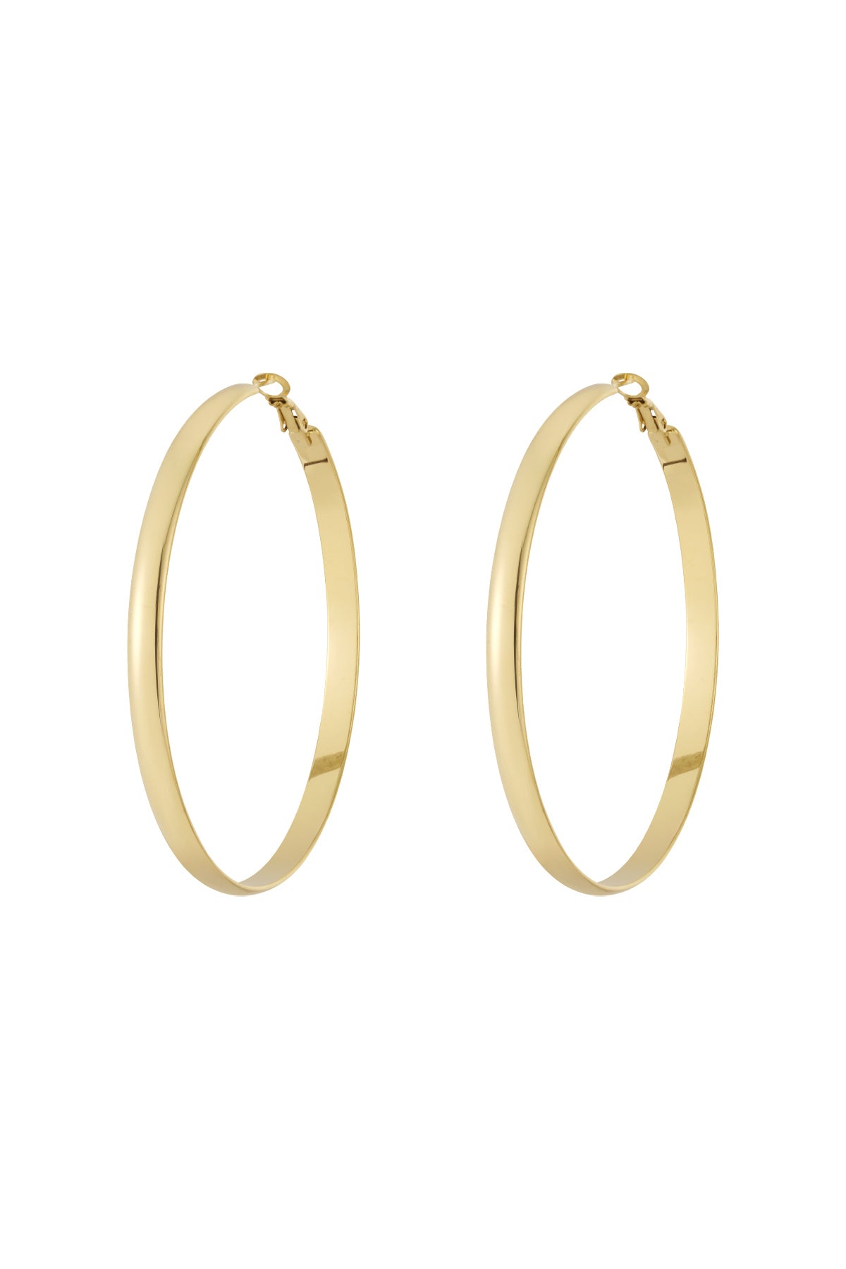 Boucles d'oreilles créoles basiques épaisses