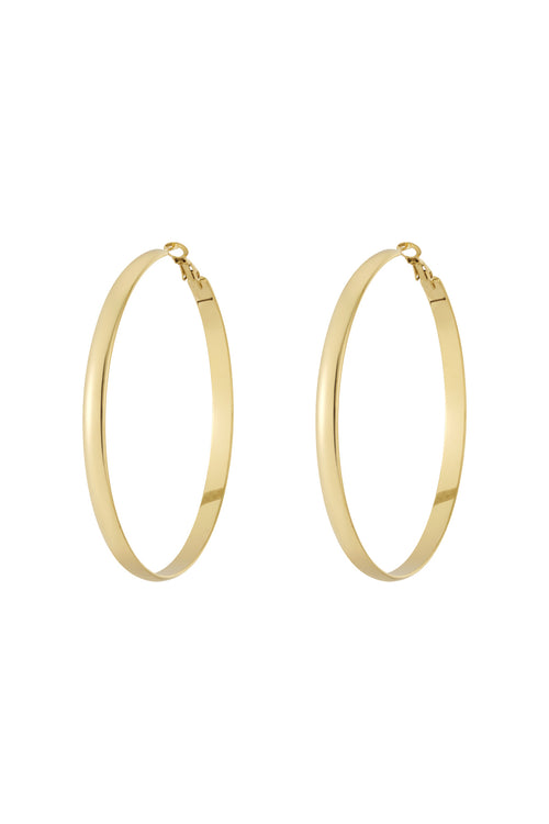 Boucles d'oreilles créoles basiques épaisses