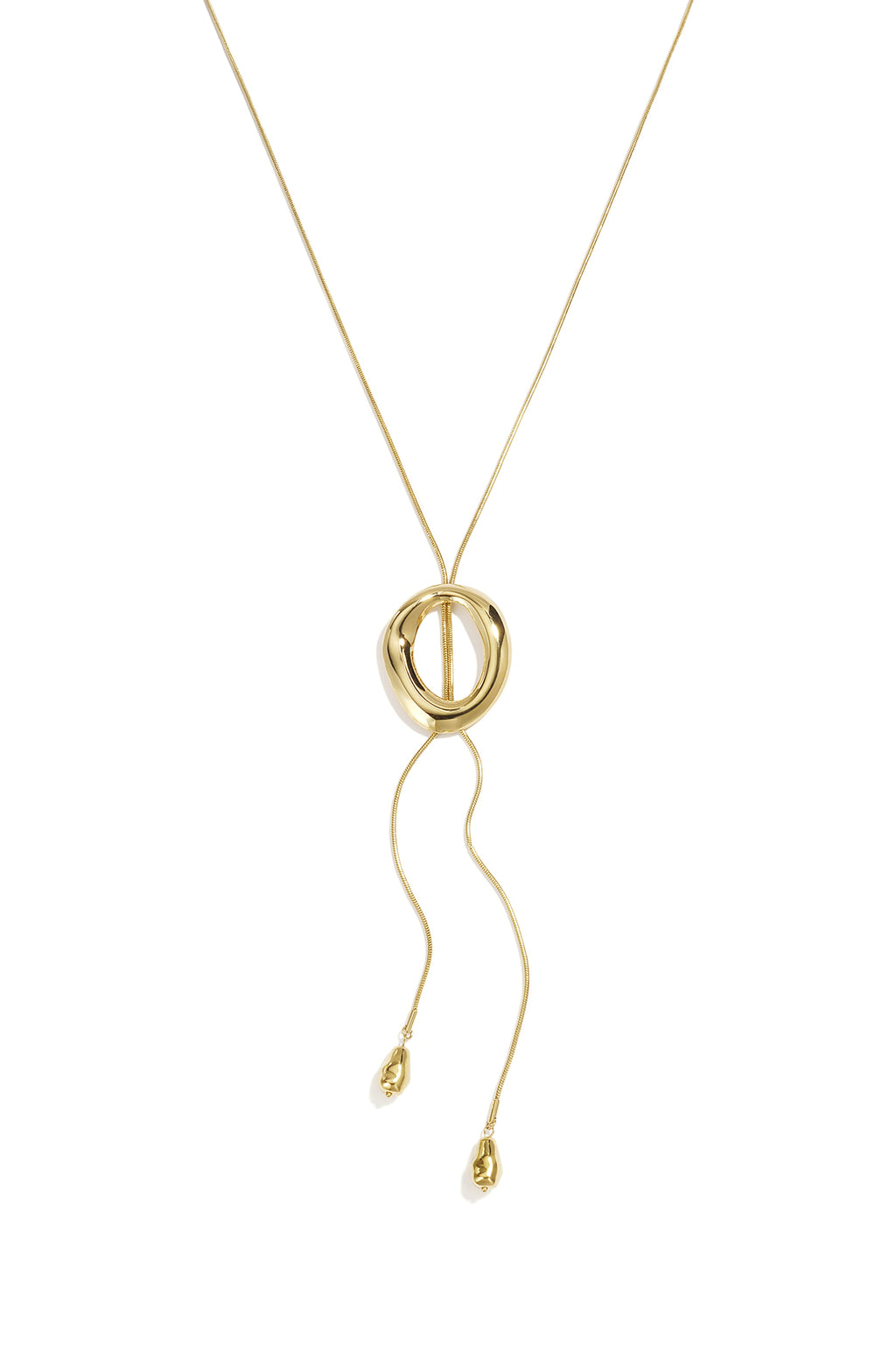 Collier Long Forme Irrégulière46 À - Doré - Bijoumani