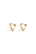 Boucles d'oreilles créoles en acier inoxydable, style cœur, collection Daily Simple, bijoux pour femmes
