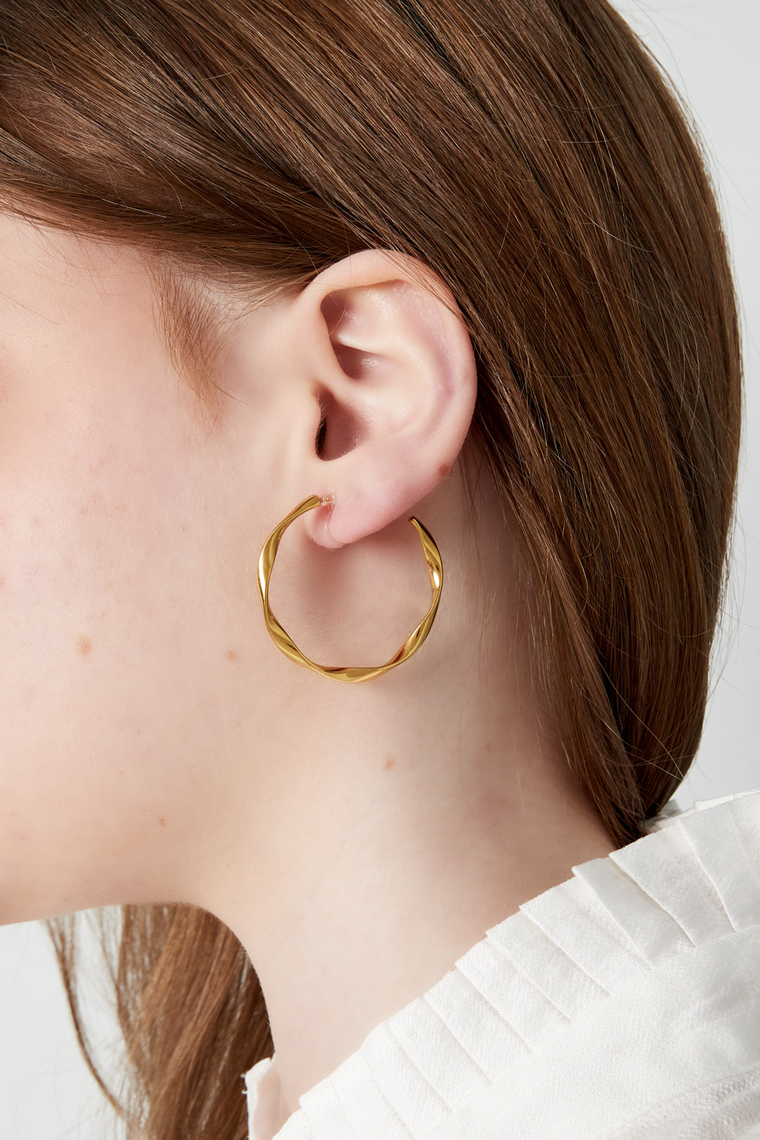 Boucles d'oreilles à clip Twist Hoops