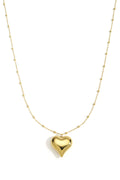 Colliers longs en acier inoxydable, style cœur