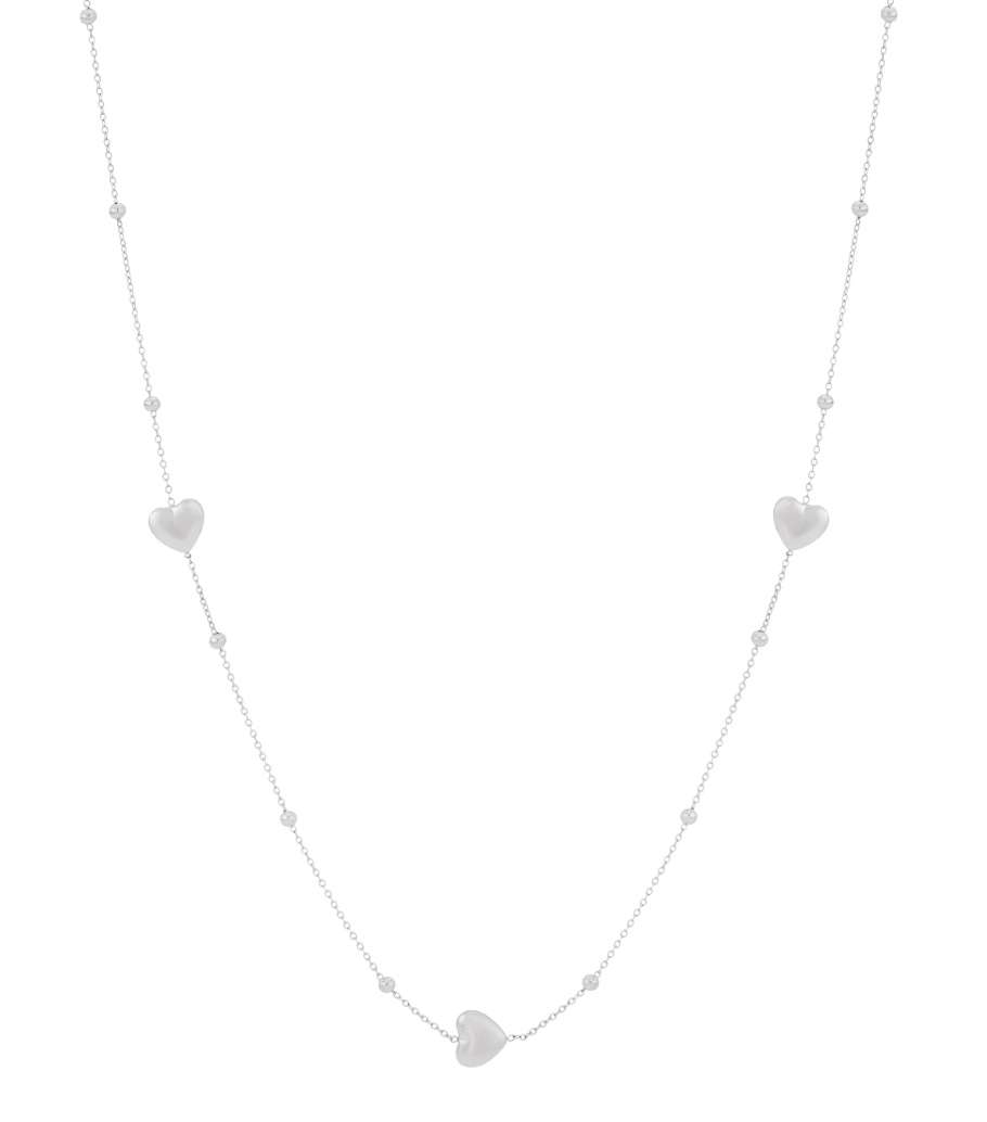 Collier long en forme de cœur